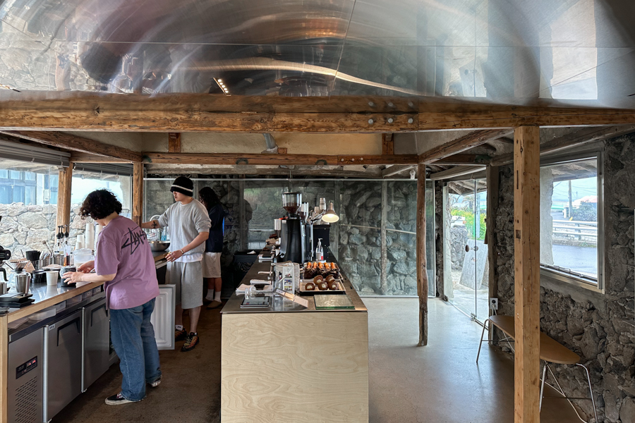 Ordering Counter at Coffee Nap Roasters Jeju