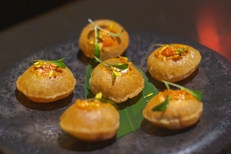 Pani Puri with Cold Assam Curry