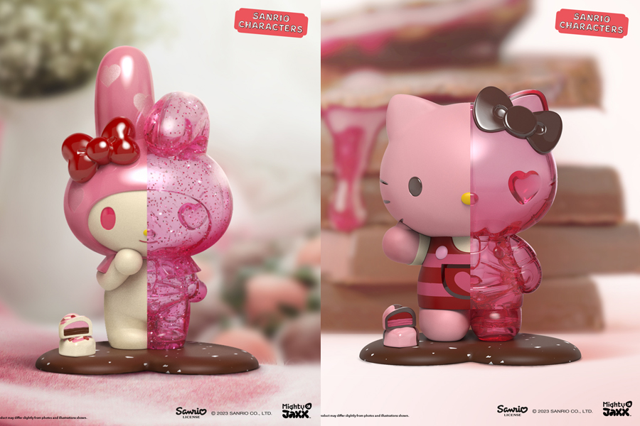 Hello Kitty and My Melody figurines