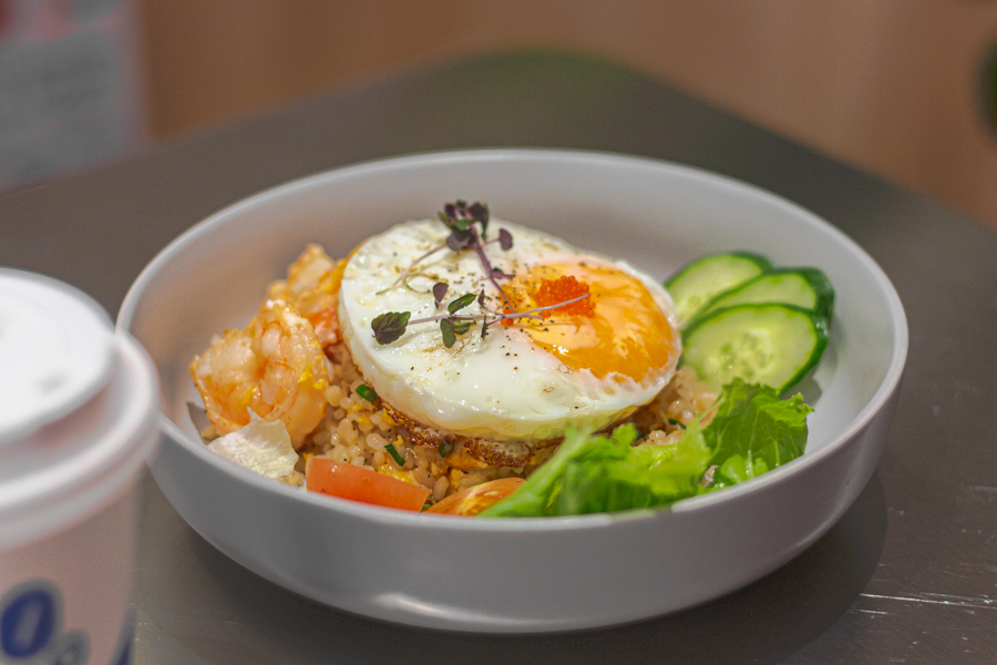 Smoky Fried Rice made using chilli oil