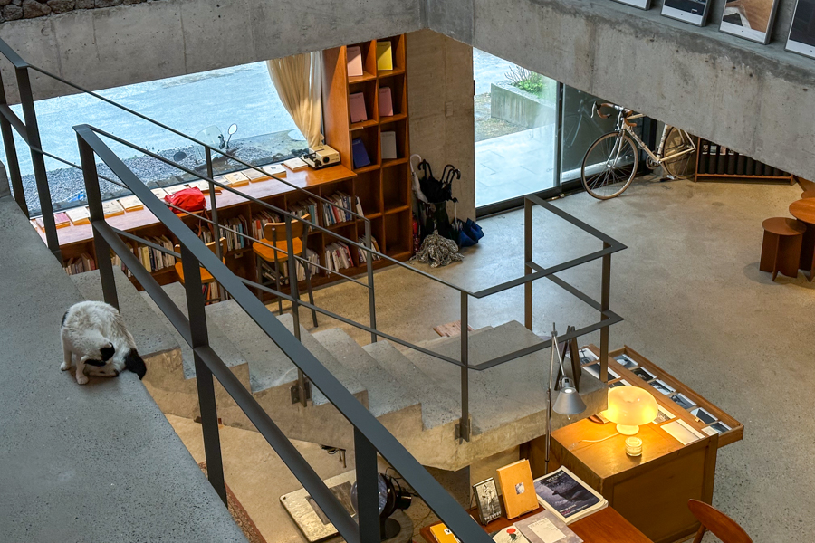 Interior of Slow Boat Jeju Cafe