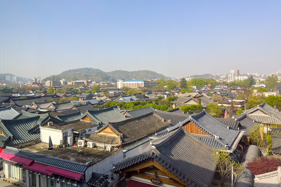 Jeonju Hanok Village Aerial View
