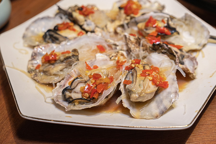 Japanese Oyster with Preserved Minced Chilli