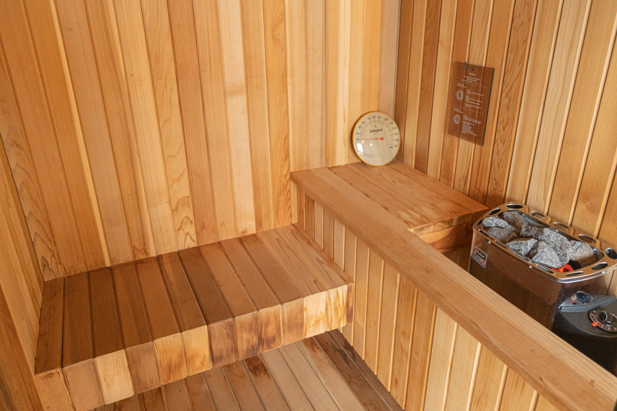 The dry sauna