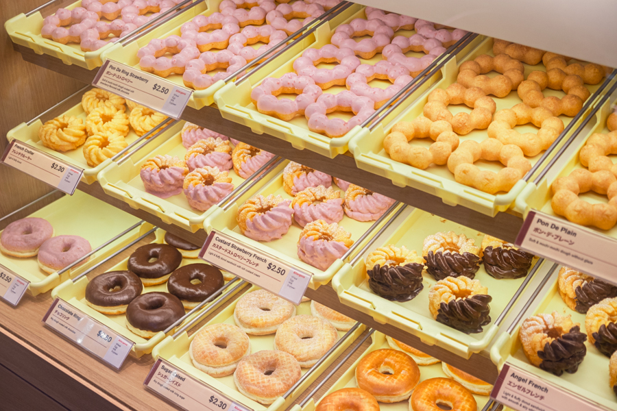 The display of Mister Donut items