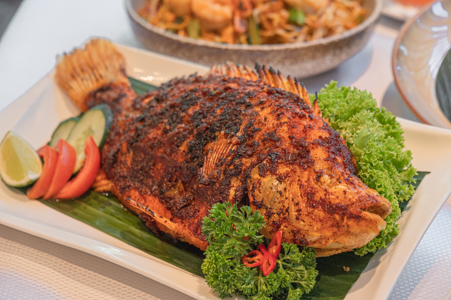 Grilled Red Tilapia Fish with Sambal 