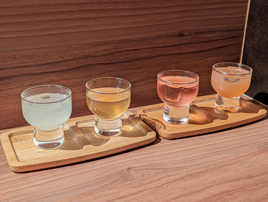 Flavoured Sake and Umeshu Flight 