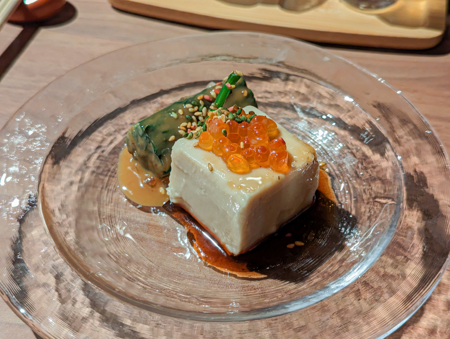 Oyatsu - Tofu and Spinach with seasame sauce