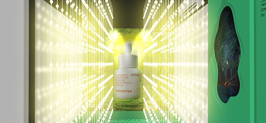 'Enzyme Lights' Gateway at the Innisfree The New Isle Pop-up in Singapore