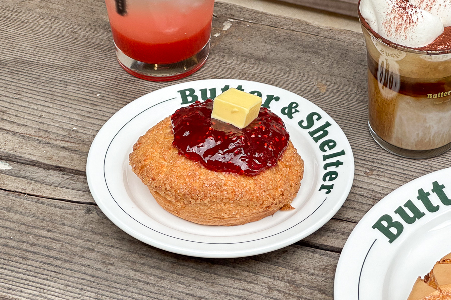 Raspberry Scone with Butter