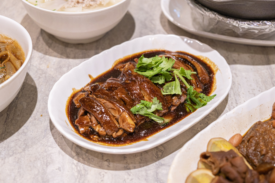 Braised duck