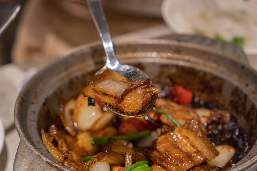 Claypot Pork Belly with Salted Fish