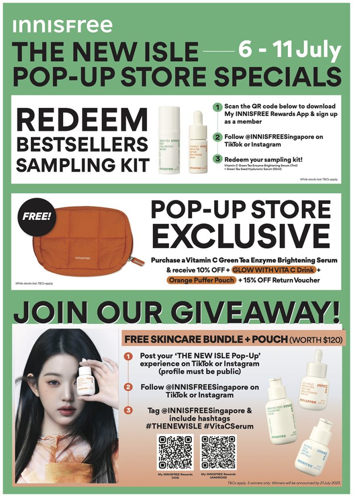 INNISFREE The New Isle PopUp Is Happening From 6 to 11 July With