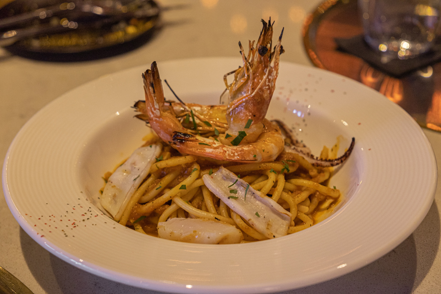 Chargrilled Seafood Bucatini Pasta