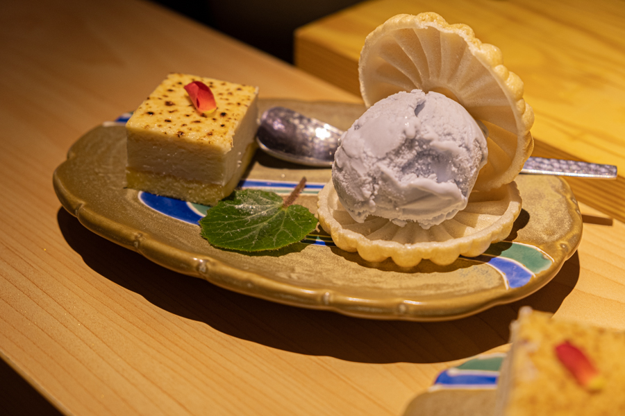 Cheesecake with Hokkdaido sea salt ice cream