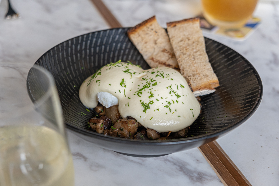Wild Mushrooms, Poached Egg Parmentier