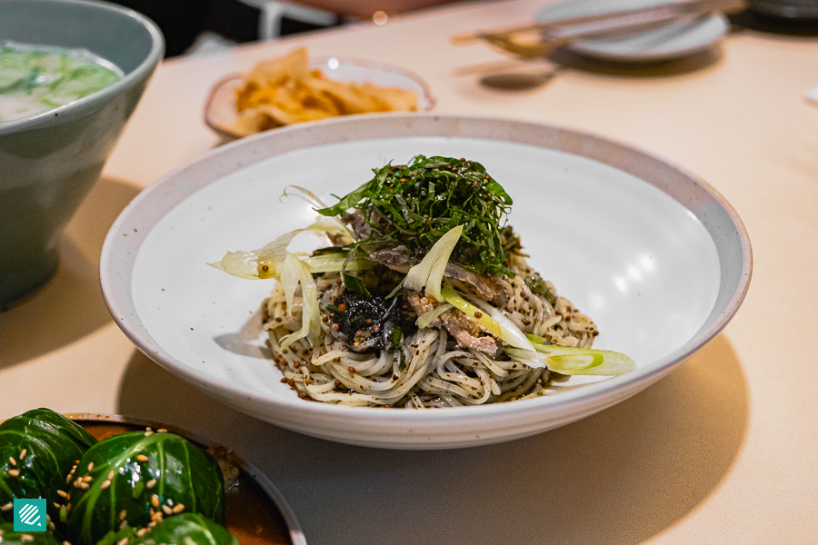 Abalone Perilla Seed Guksu