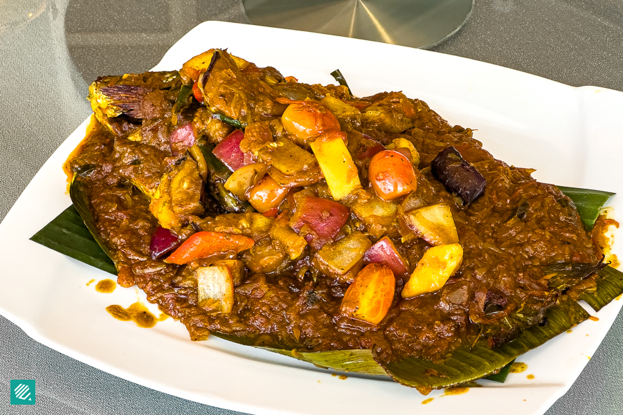 Baked Jade Perch with Tamale Masala Sauce