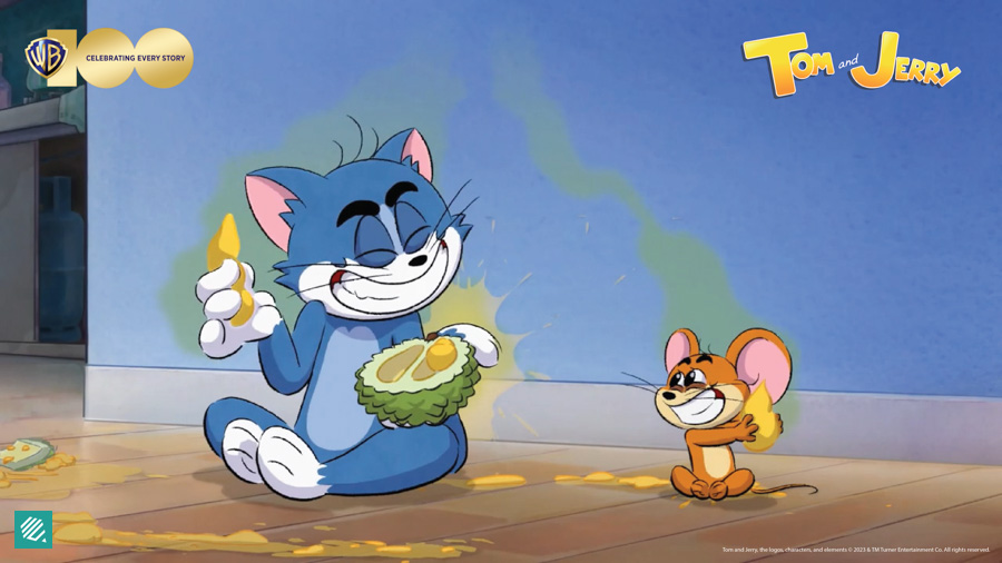 Tom & Jerry Eating Durian