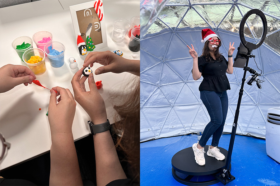 A Frosty Christmas - Clay Photo Frame Making Workshop & 360-degree Spin Dome