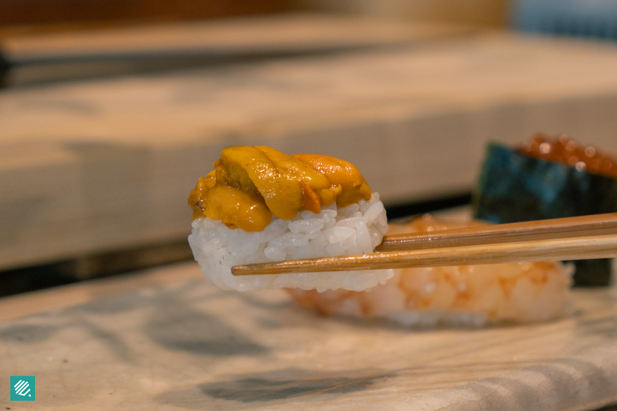 Ganko Sushi's Uni Sushi