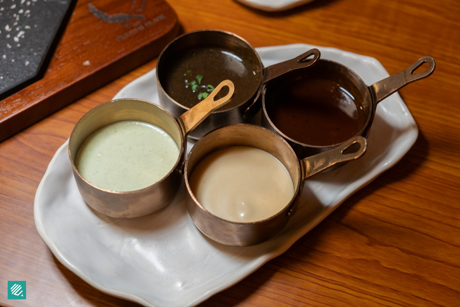 Sauces from Feather Blade Steakhouse