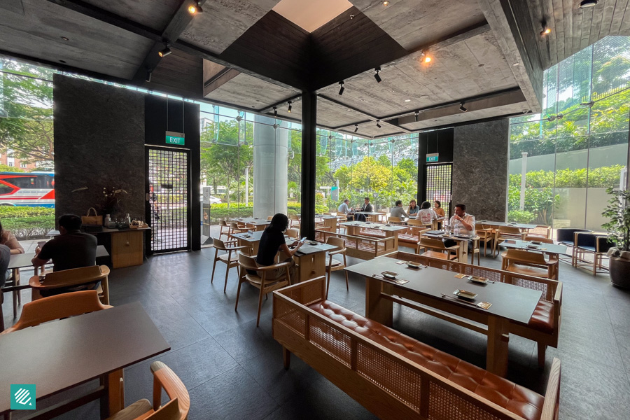 Interior of Ganko Sushi