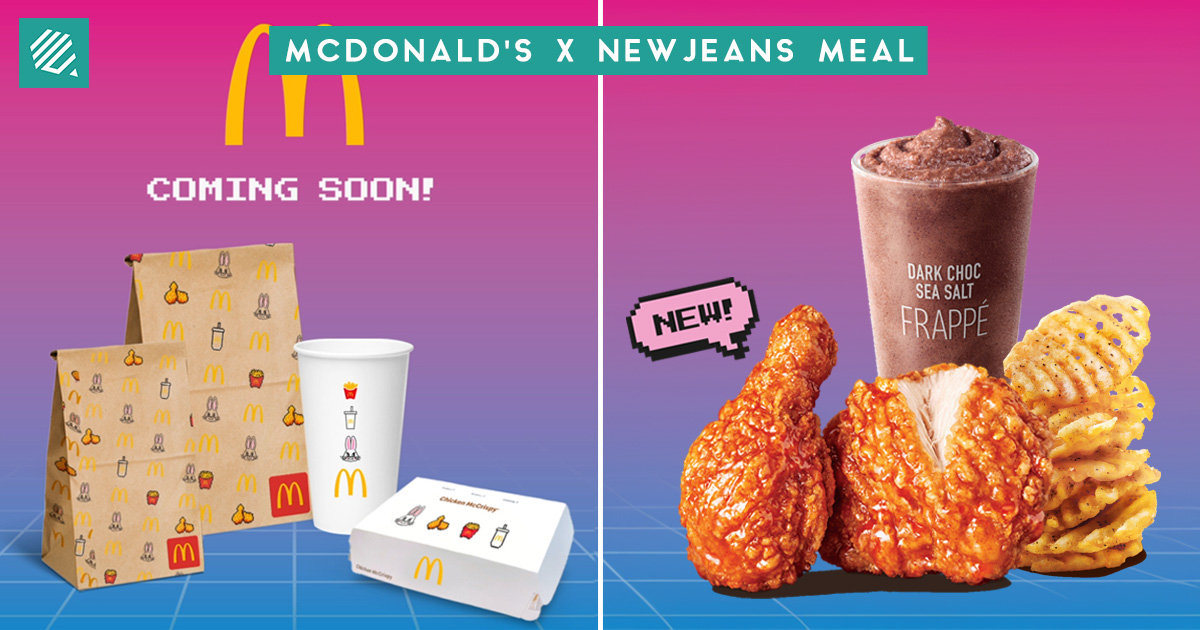 New Jeans x McDonald's Collab Arrives In Singapore Today With New Sweet &  Spicy McCrispy And Themed Packaging