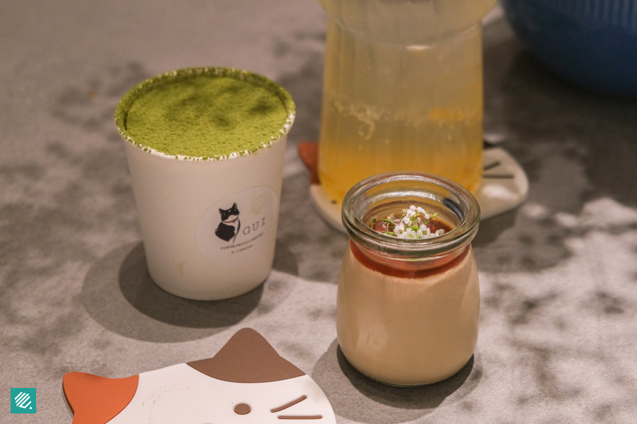 Cafe GUI - Japanese Matcha Tiramisu & Hojicha Pudding