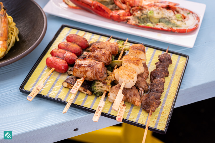 Skewers from Let's BBQ Bar 