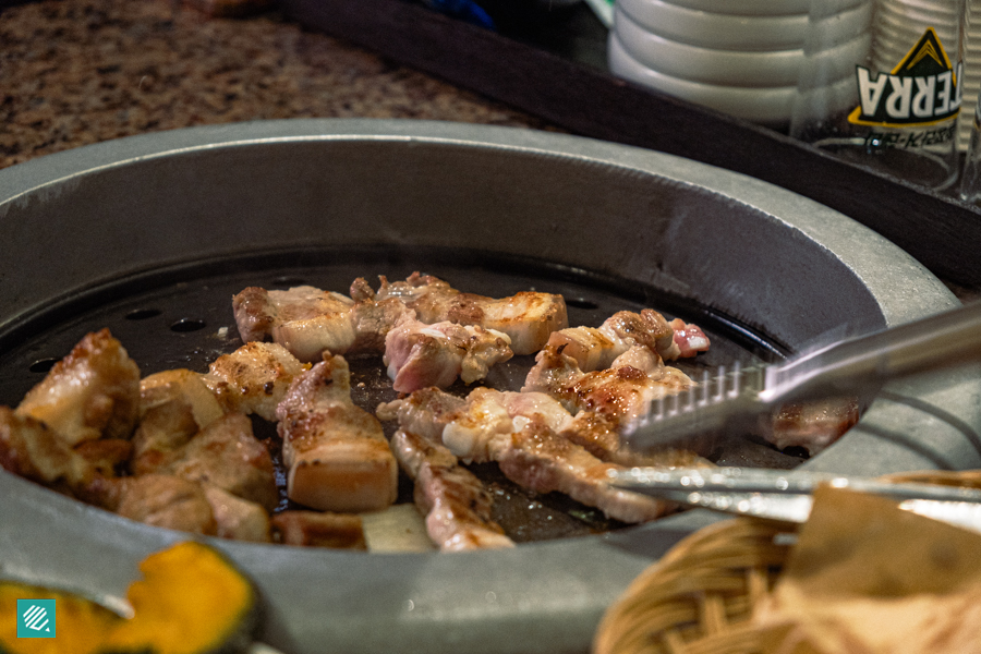Pork belly BBQ in Seoul