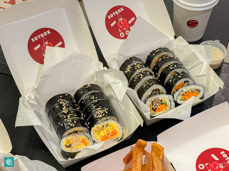 Cheese kimbap and Beef Bulgogi kimbap