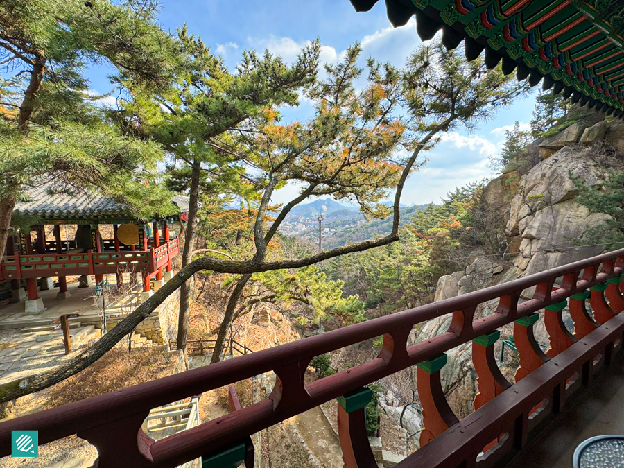 View of Bukhansan from the room