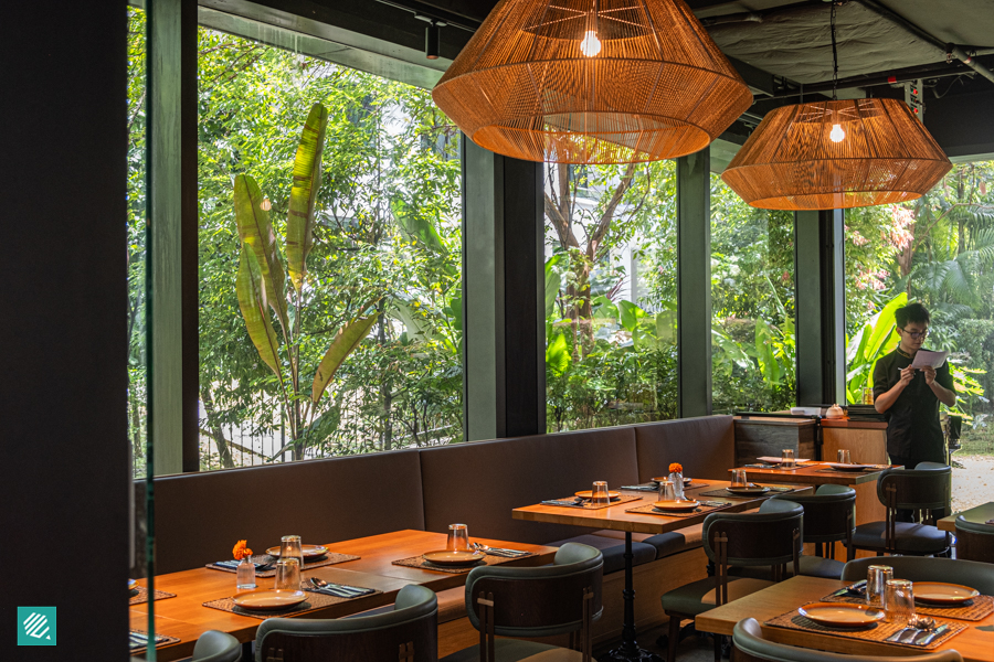 Indoor dining area