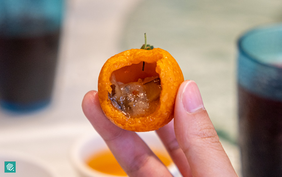 Yum Cha- Lucky Tangerine Fried Prawn Ball 2