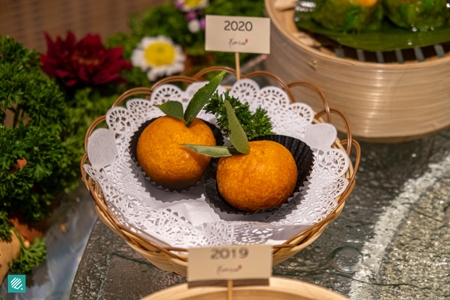 Yum Cha- Lucky Tangerine Fried Prawn Ball