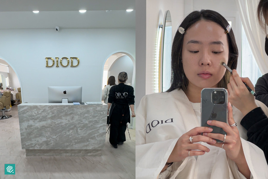 Korean makeup service at DIOD Studios in Gangnam