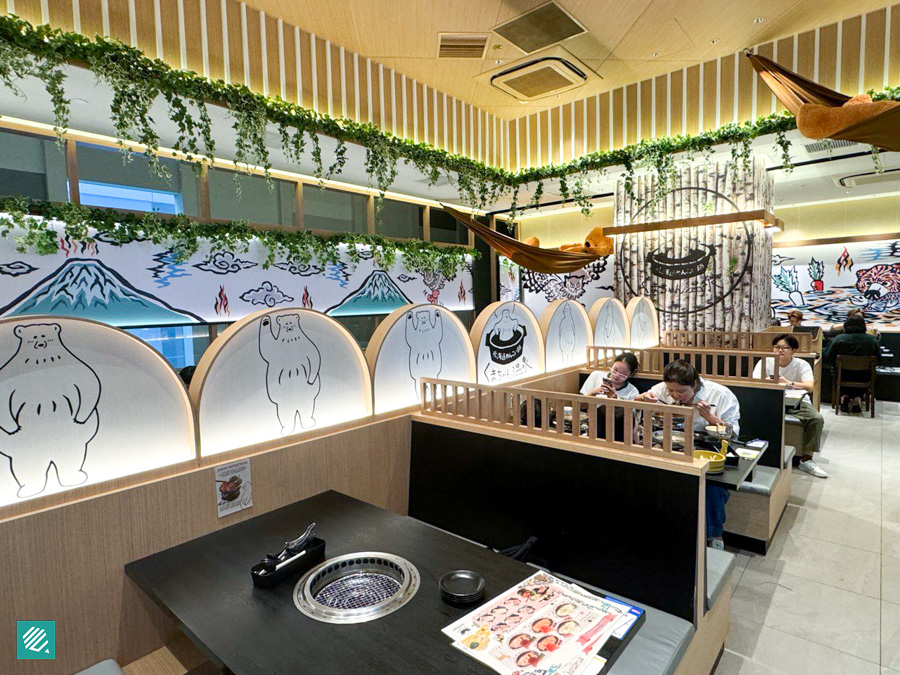 Kumachan Onsen Shabu Shabu & Yakiniku- Onsen Themed Interior