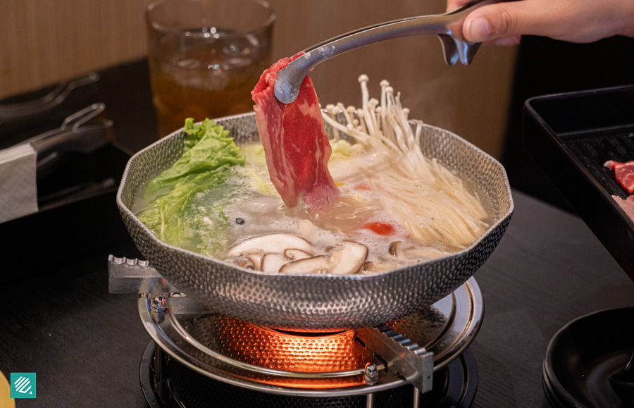 Kumachan Onsen Shabu Shabu & Yakiniku- Soy Milk Soup Broth with Double Beef Karubi 2