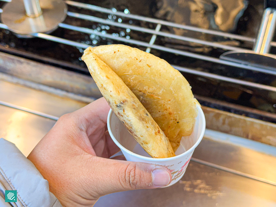 Hotteok, a popular Korean winter street food