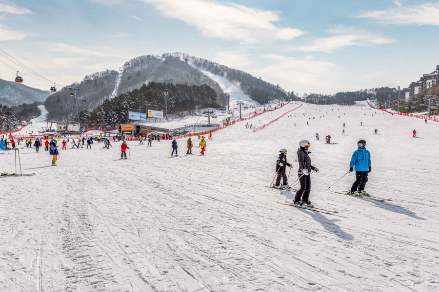 Yongpyong Ski Resort in Gangwon-do, Korea