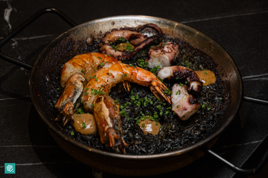 Squid Ink Seafood Paella 