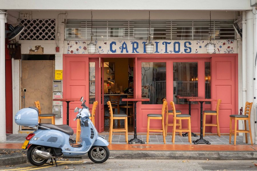 Entrance to Carlitos, a tapas restaurant in Joo Chiat