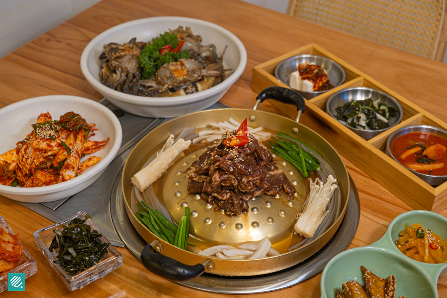 Menu offerings at Hansik Dining Collective