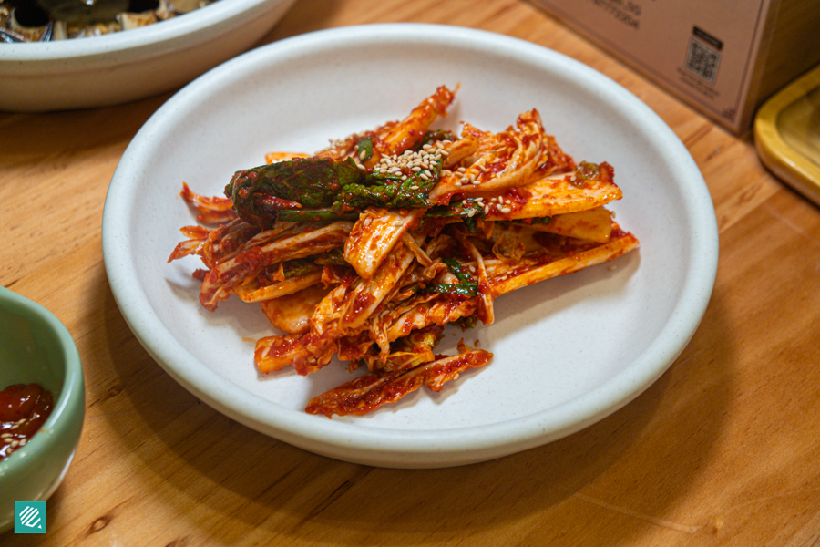 Freshly made kimchi in Hansik Dining Collective