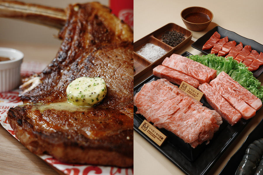 Signature Wagyu Tomahawk Steak and A5 Thick-Cut Hireshita Signature