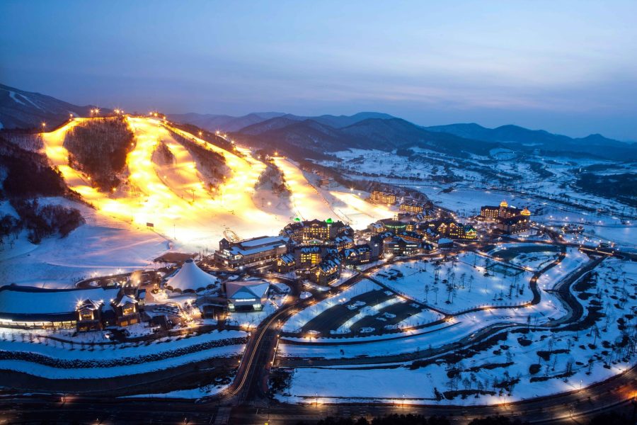 Alpensia Ski Resort in Korea