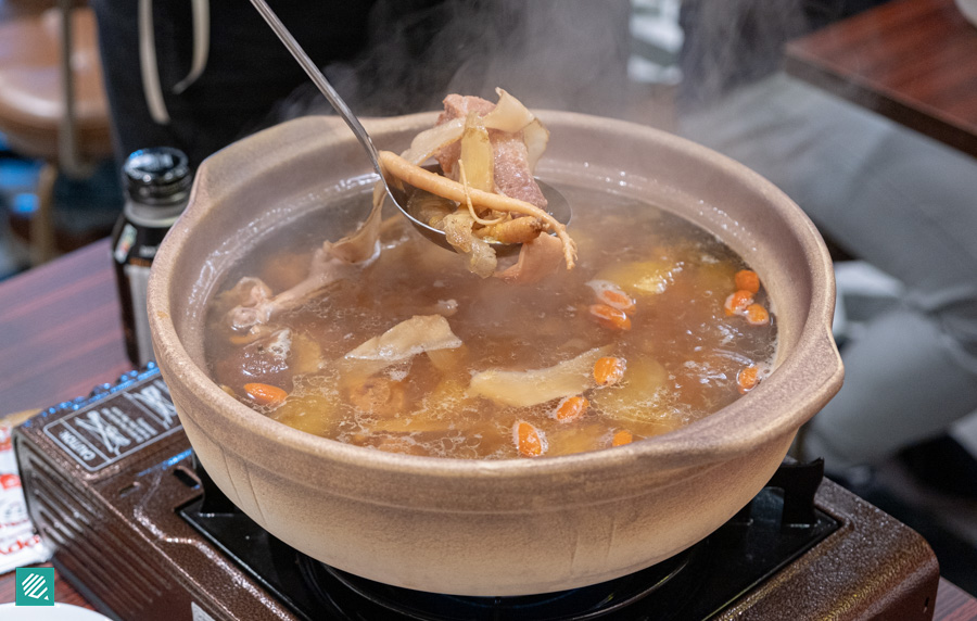 Lo Hey HK Seafood- Hami Melon Sea Conch Chicken Soup