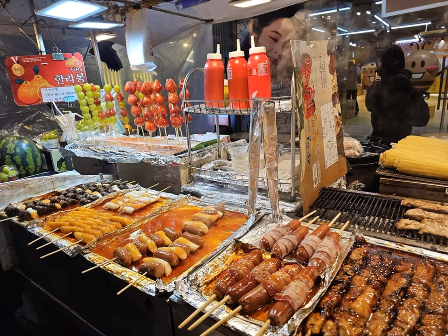 Must Visit Places in Seoul- Myeongdong Street Food