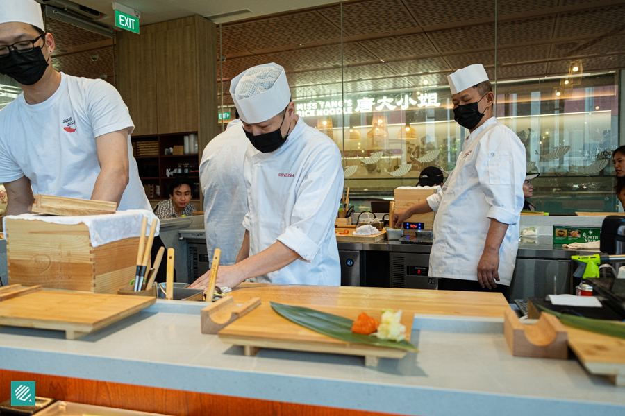 Counter seat at Sushi Zushi